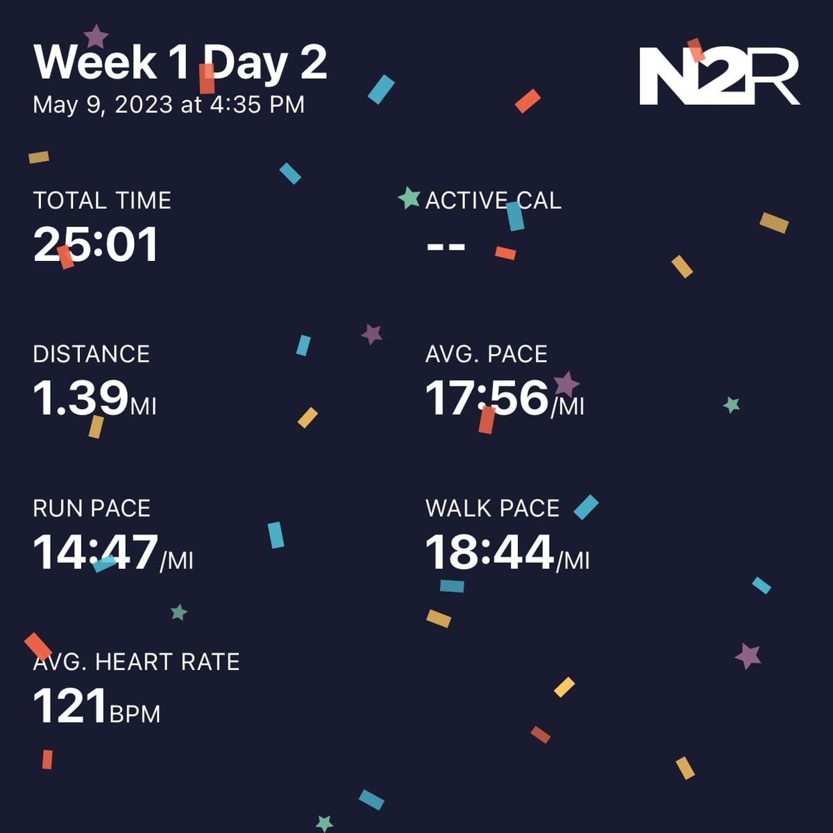 None to Run: Wk 1 Day 2